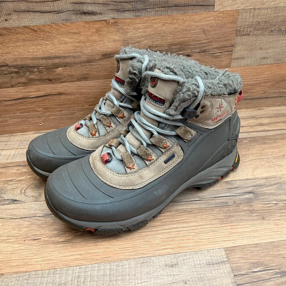 Merrell Continuum Winterlude size 8 Black Waterproof Insulated Boot